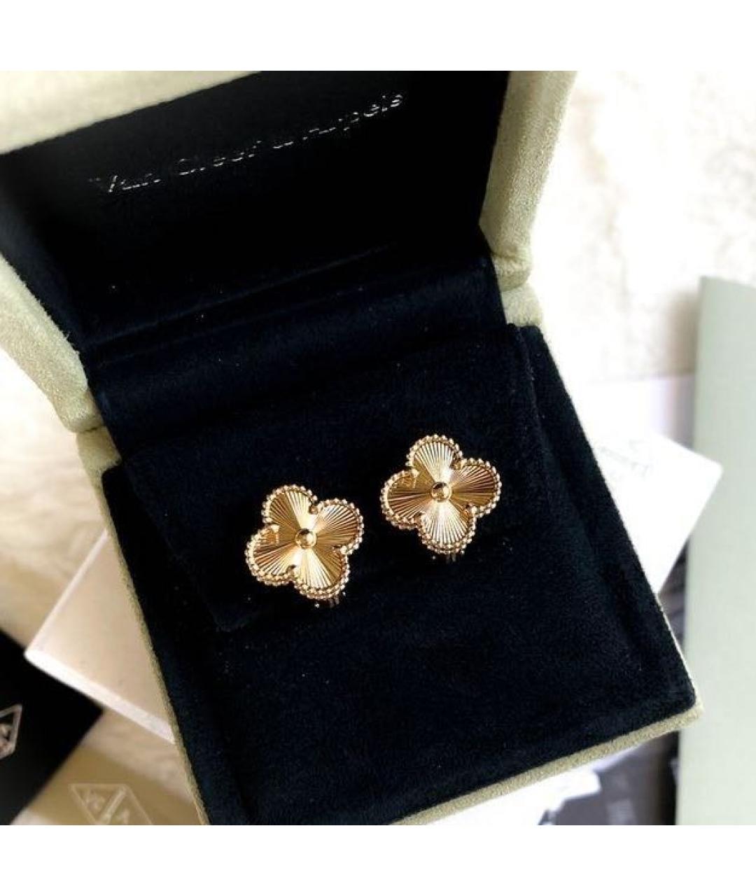 VAN CLEEF & ARPELS Золотые серьги из желтого золота, фото 4