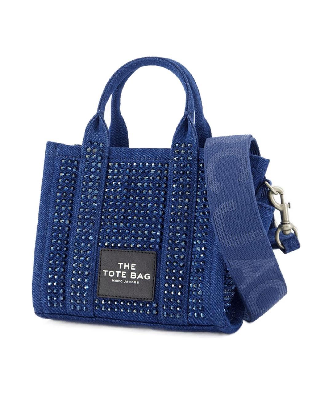 MARC JACOBS Синяя хлопковая сумка тоут, фото 2