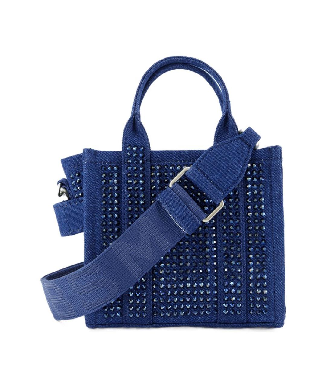 MARC JACOBS Синяя хлопковая сумка тоут, фото 3