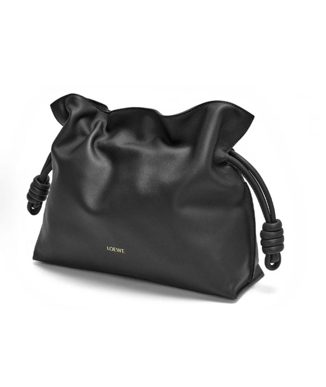 LOEWE Черная кожаная сумка через плечо, фото 4