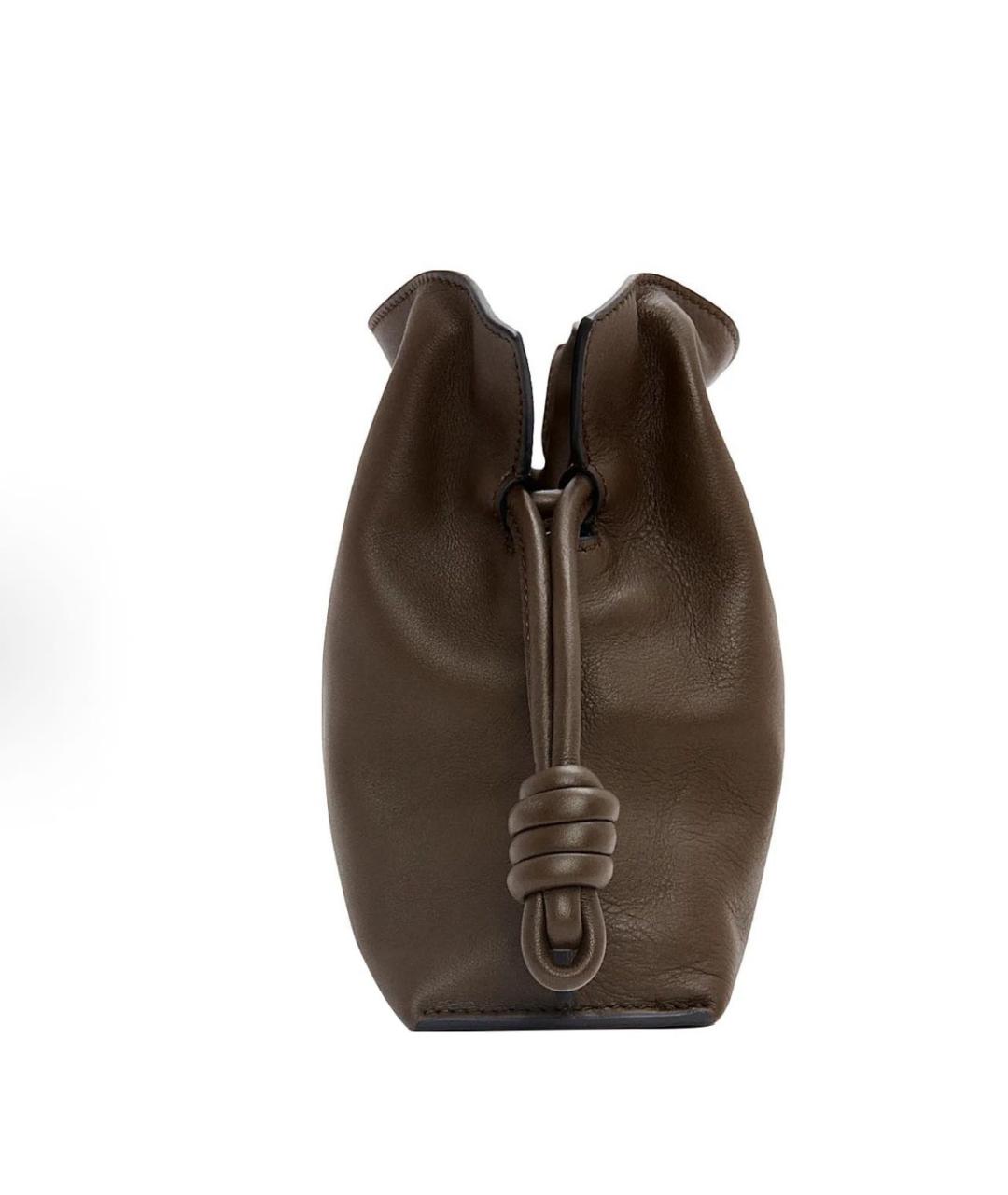 LOEWE Коричневая кожаная сумка через плечо, фото 4