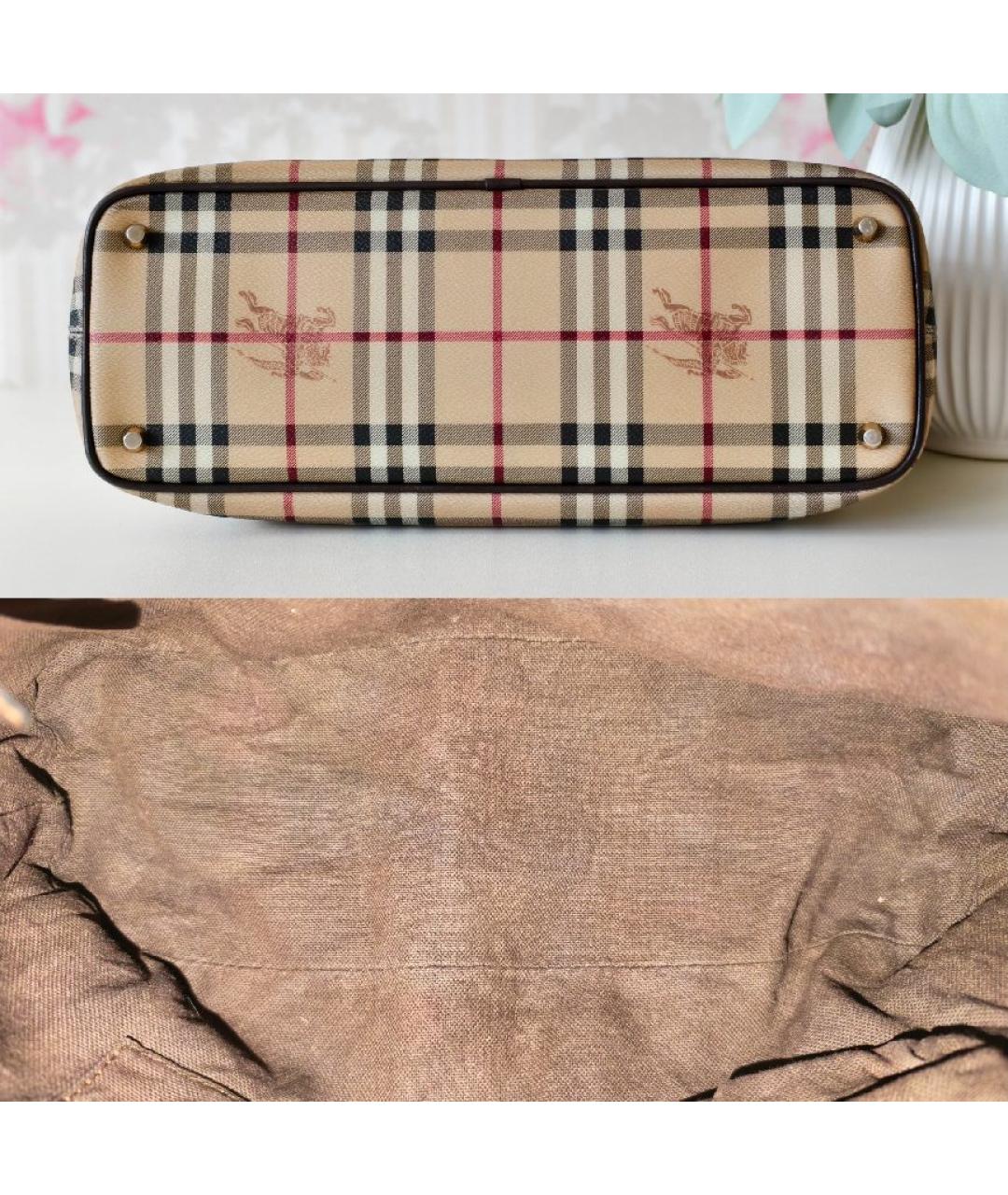 BURBERRY Бежевая сумка тоут, фото 6