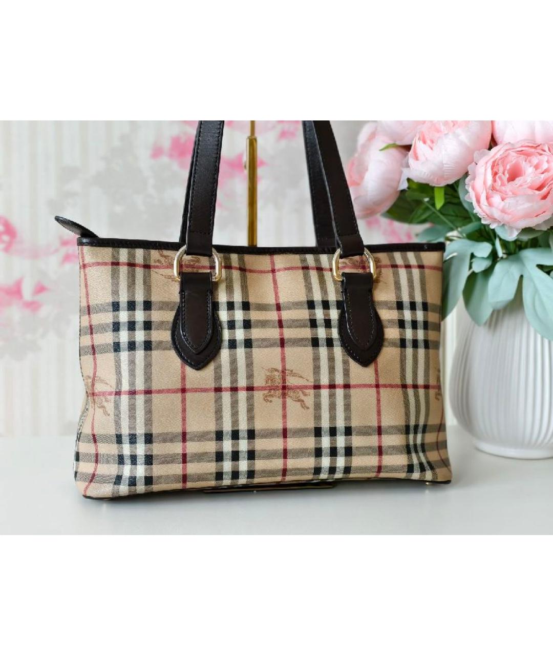 BURBERRY Бежевая сумка тоут, фото 2