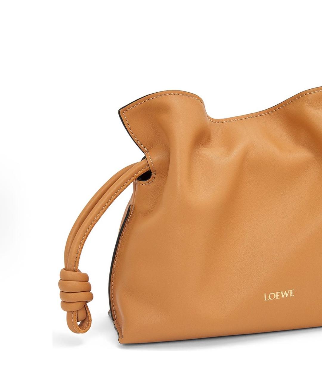 LOEWE Оранжевая кожаная сумка через плечо, фото 5