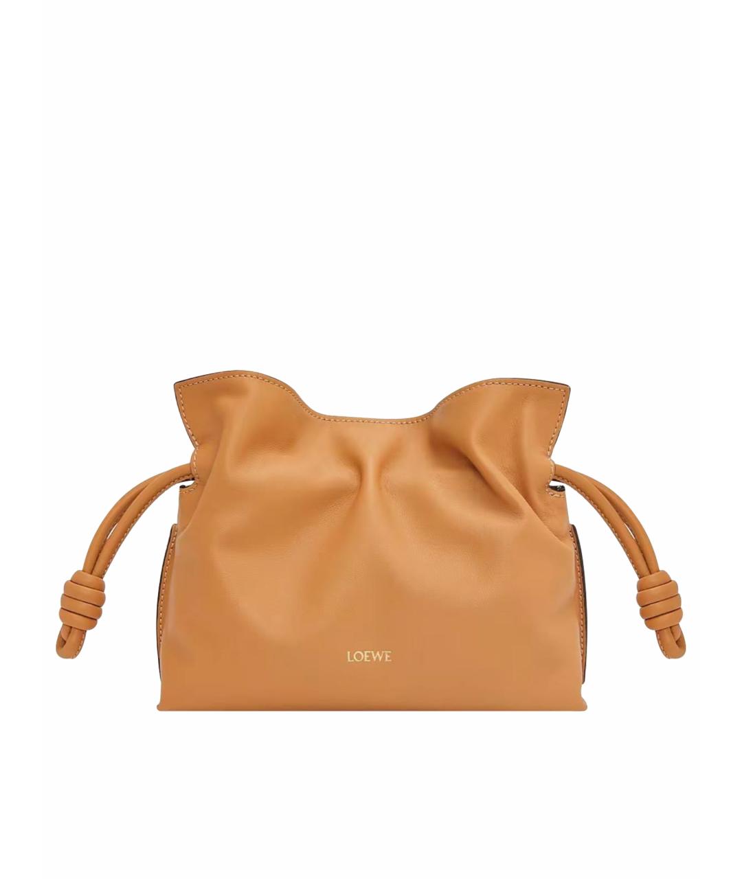 LOEWE Оранжевая кожаная сумка через плечо, фото 1