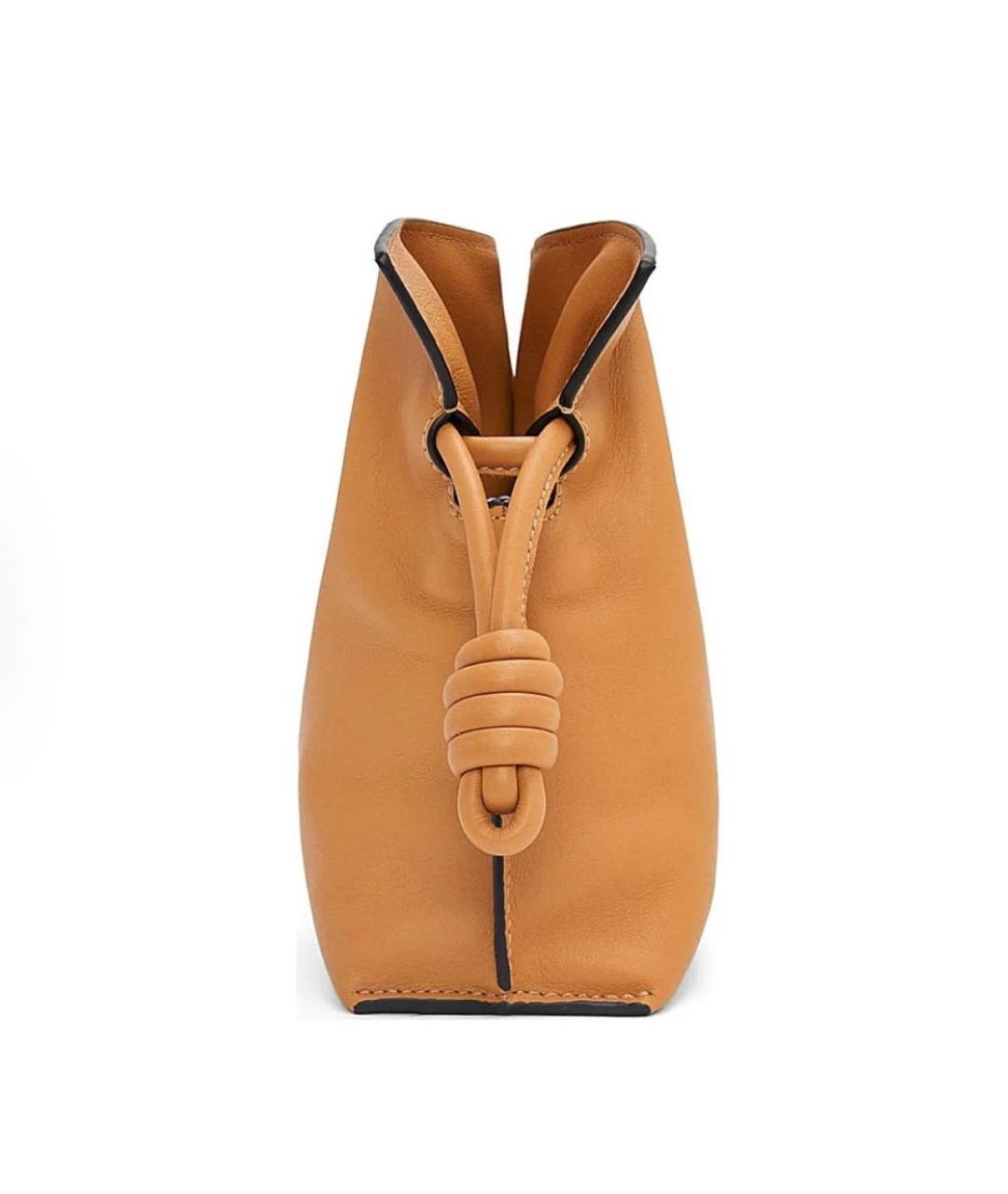 LOEWE Оранжевая кожаная сумка через плечо, фото 4