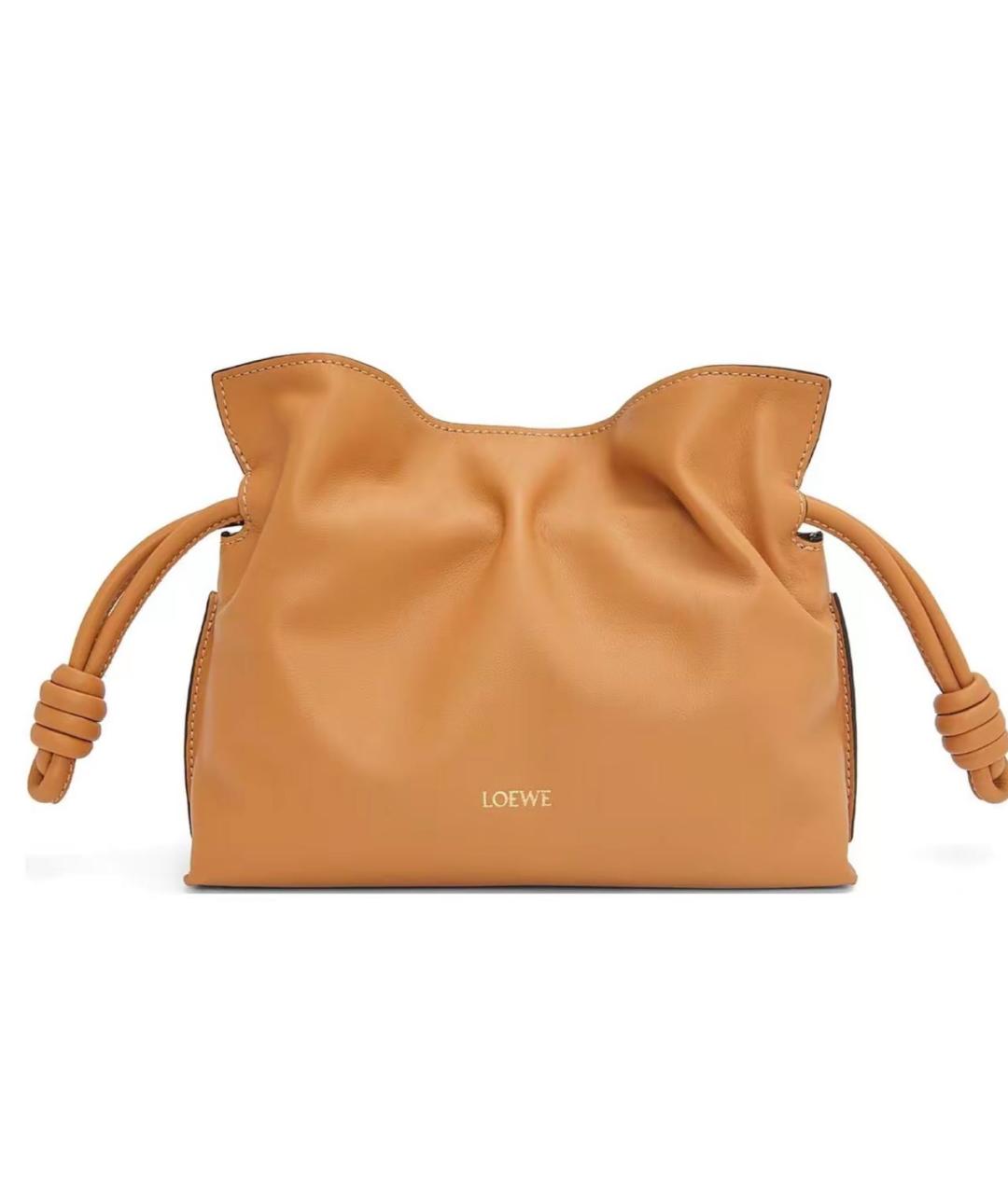 LOEWE Оранжевая кожаная сумка через плечо, фото 6