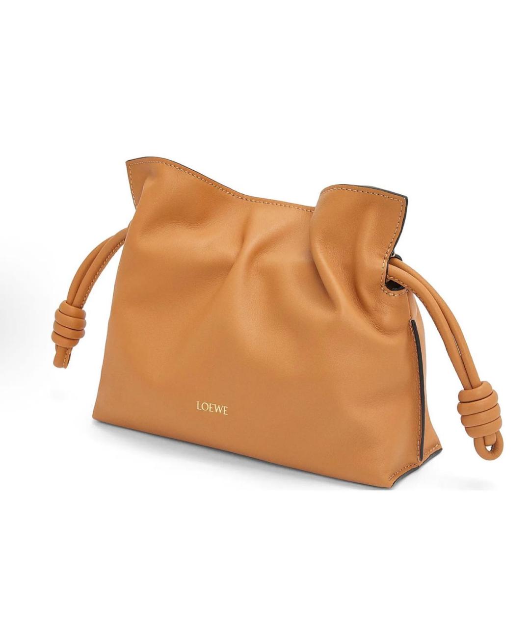 LOEWE Оранжевая кожаная сумка через плечо, фото 3