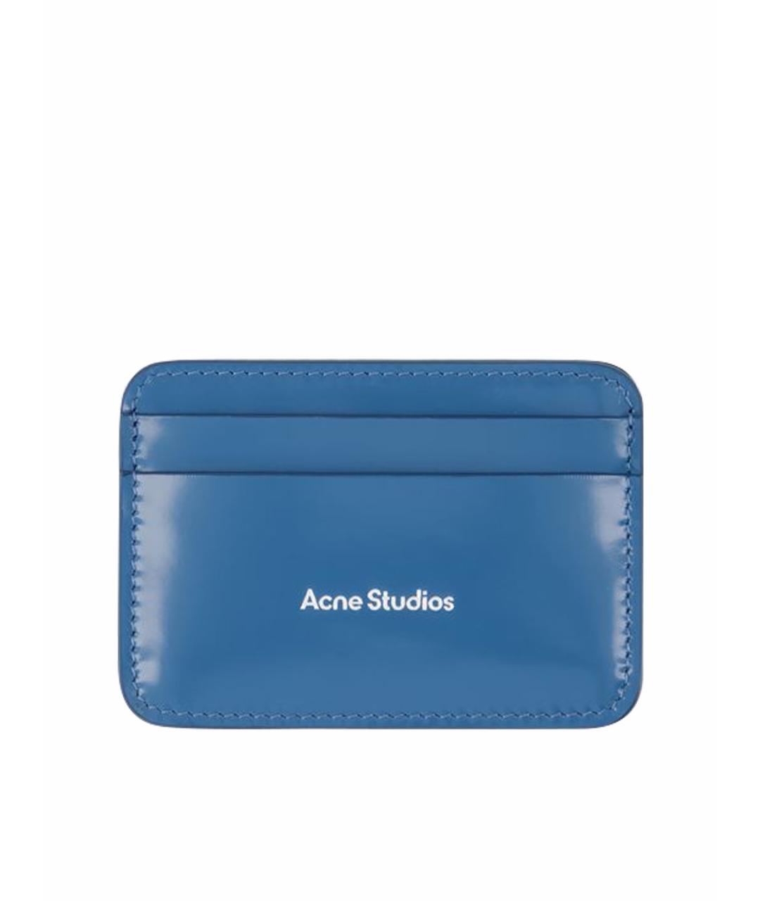 ACNE STUDIOS Синий кожаный кардхолдер, фото 1