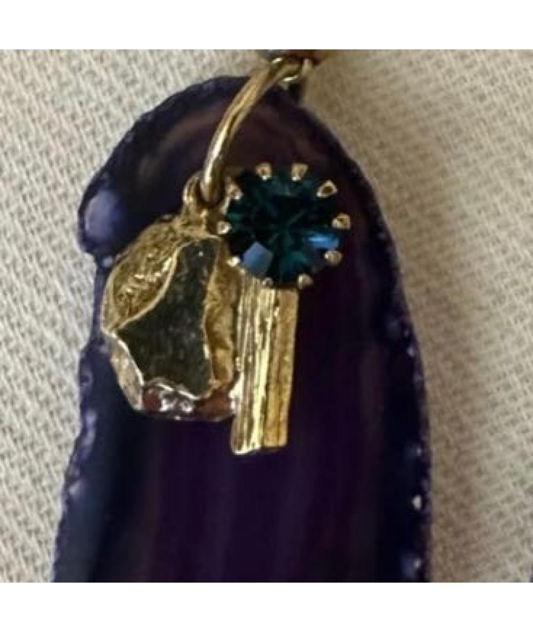 SAINT LAURENT Золотые серьги, фото 7