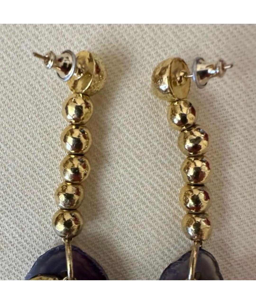SAINT LAURENT Золотые серьги, фото 8