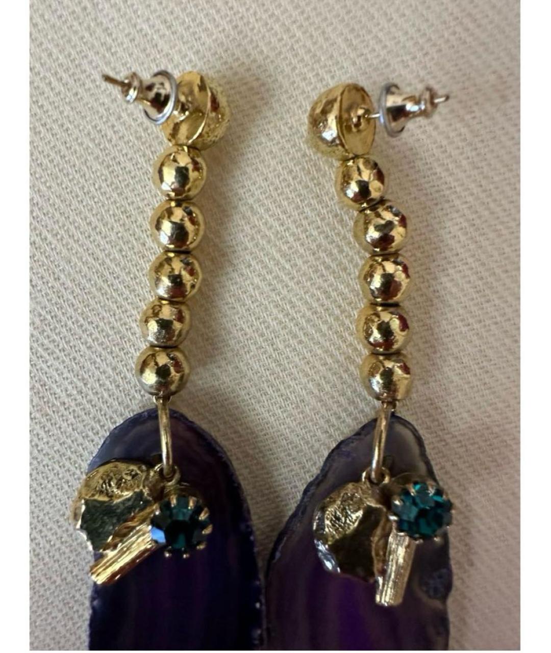 SAINT LAURENT Золотые серьги, фото 5