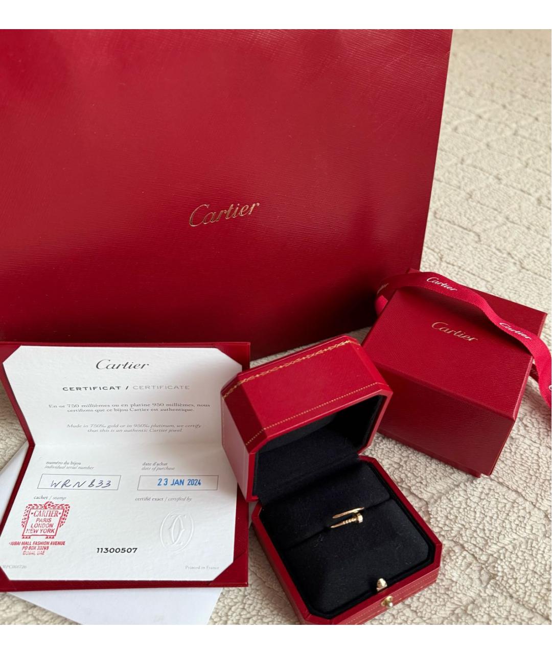 CARTIER Золотое кольцо из розового золота, фото 4