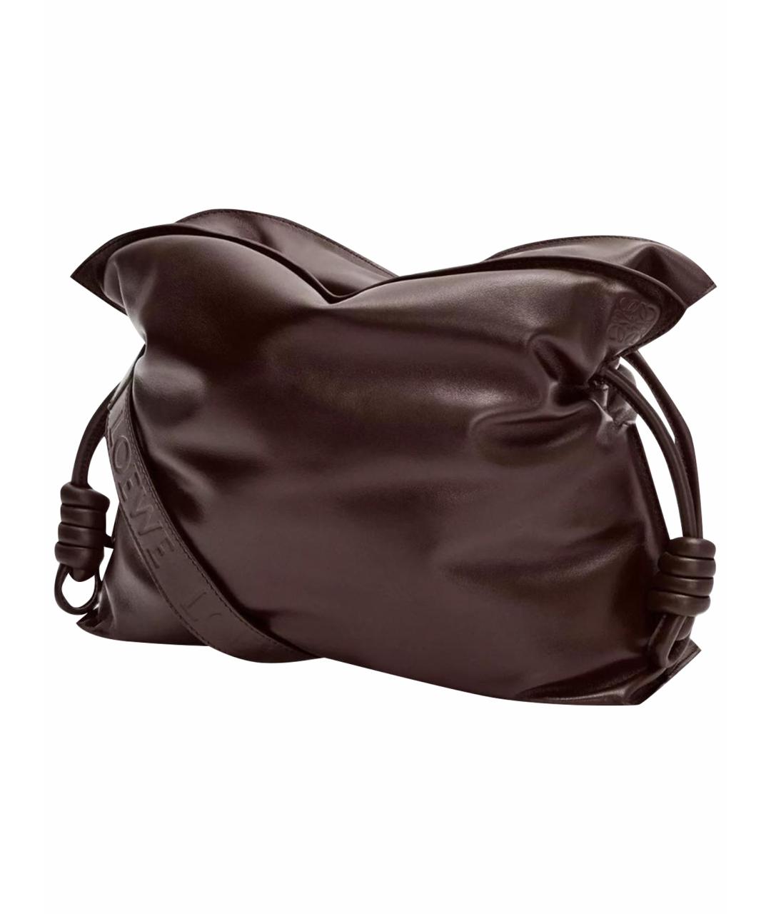LOEWE Коричневая кожаная сумка через плечо, фото 12