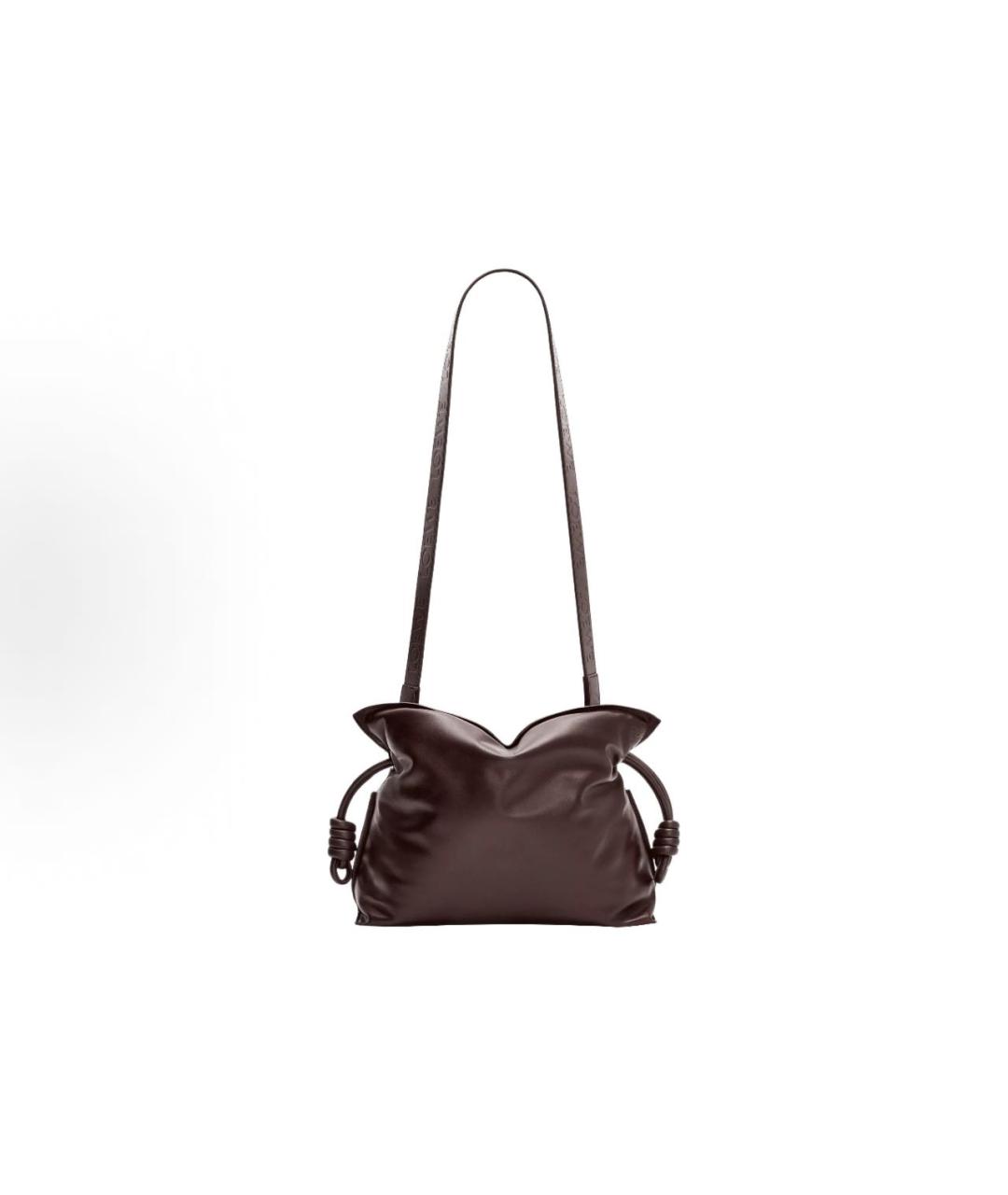 LOEWE Коричневая кожаная сумка через плечо, фото 2