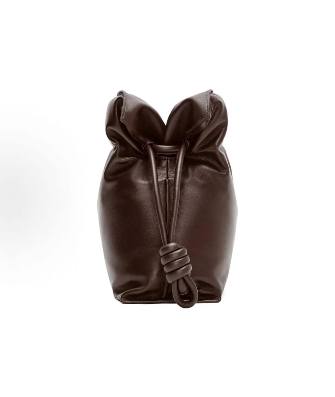 LOEWE Коричневая кожаная сумка через плечо, фото 4