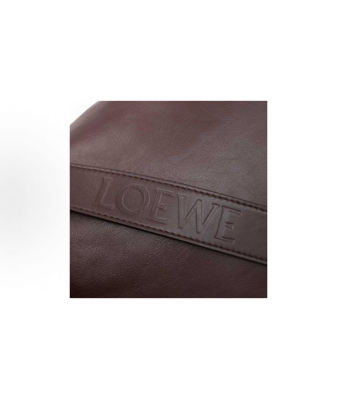LOEWE Коричневая кожаная сумка через плечо, фото 8
