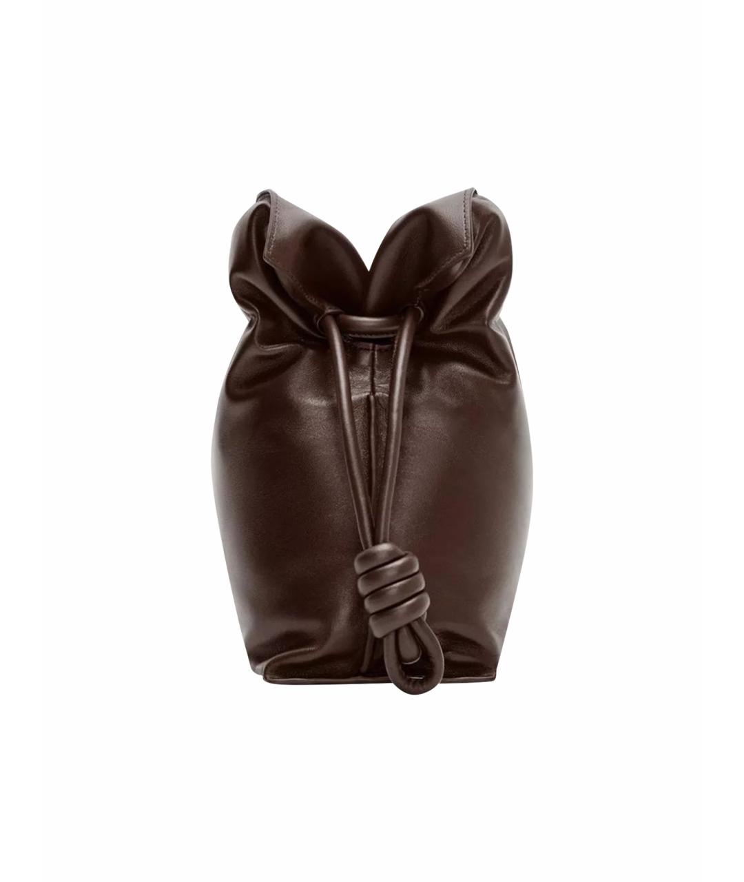 LOEWE Коричневая кожаная сумка через плечо, фото 12
