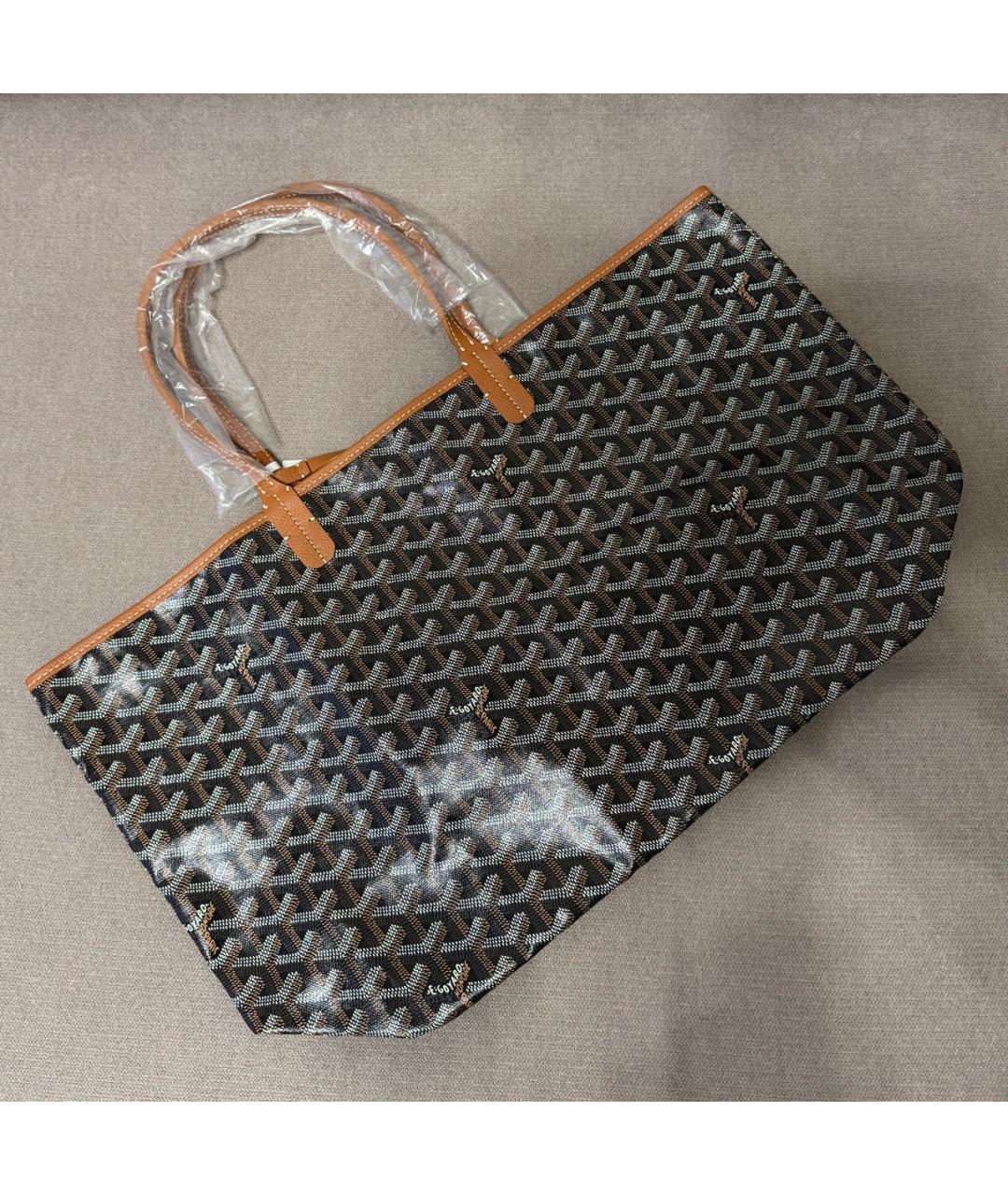 GOYARD Коричневая кожаная сумка тоут, фото 3