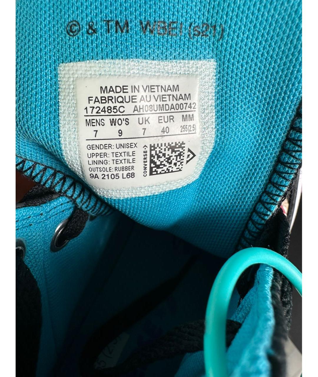 CONVERSE Черные текстильные кеды, фото 6