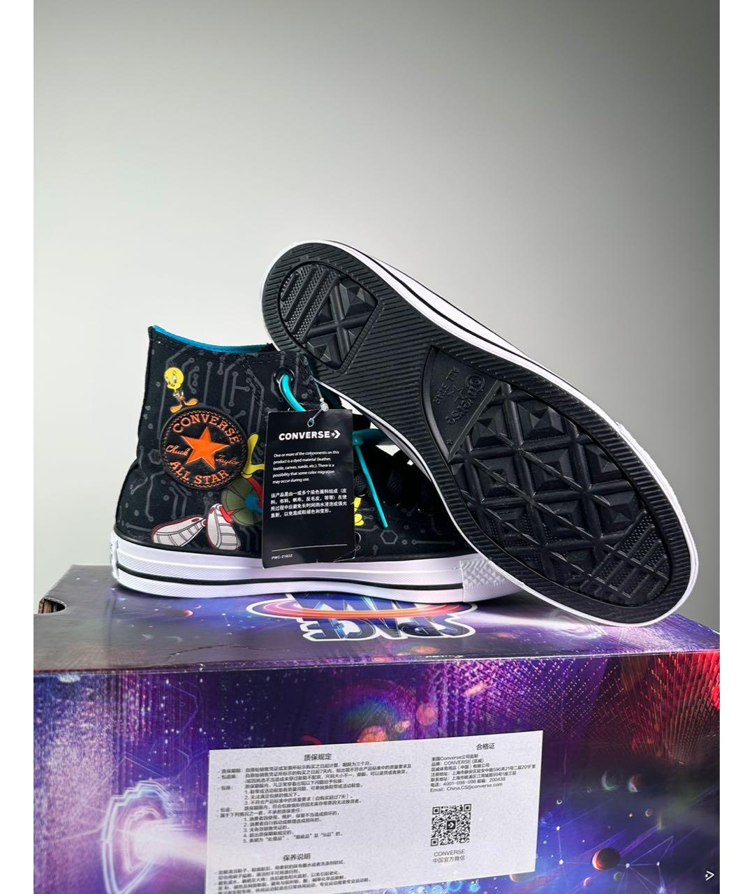 CONVERSE Черные текстильные кеды, фото 5