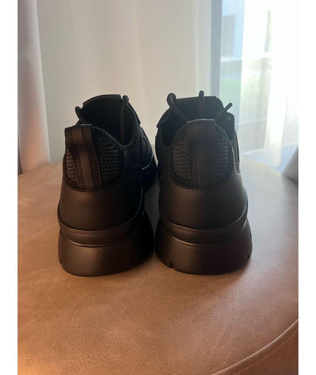 BALLY Черные текстильные низкие кроссовки / кеды, фото 4
