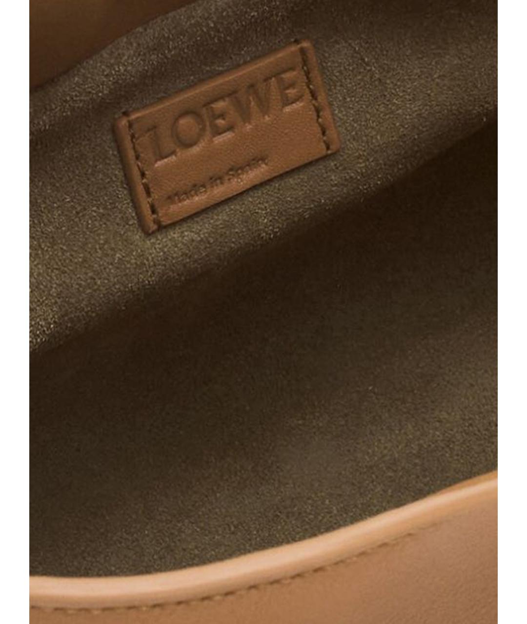 LOEWE Оранжевая кожаная сумка через плечо, фото 8