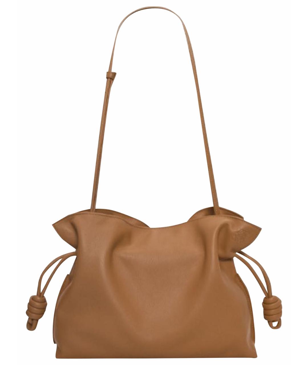 LOEWE Оранжевая кожаная сумка через плечо, фото 10