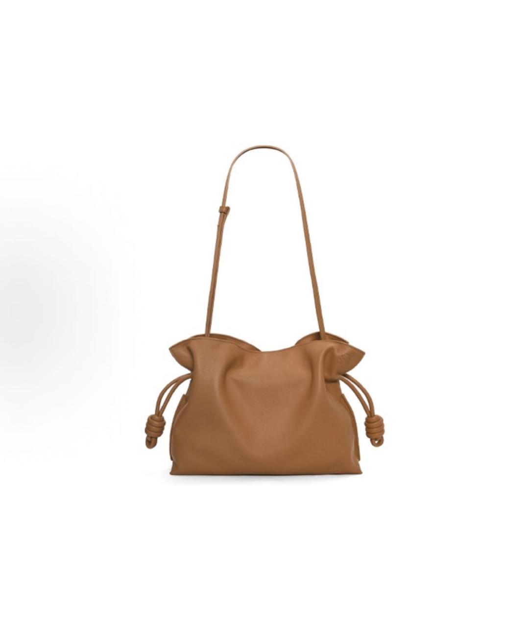 LOEWE Оранжевая кожаная сумка через плечо, фото 4