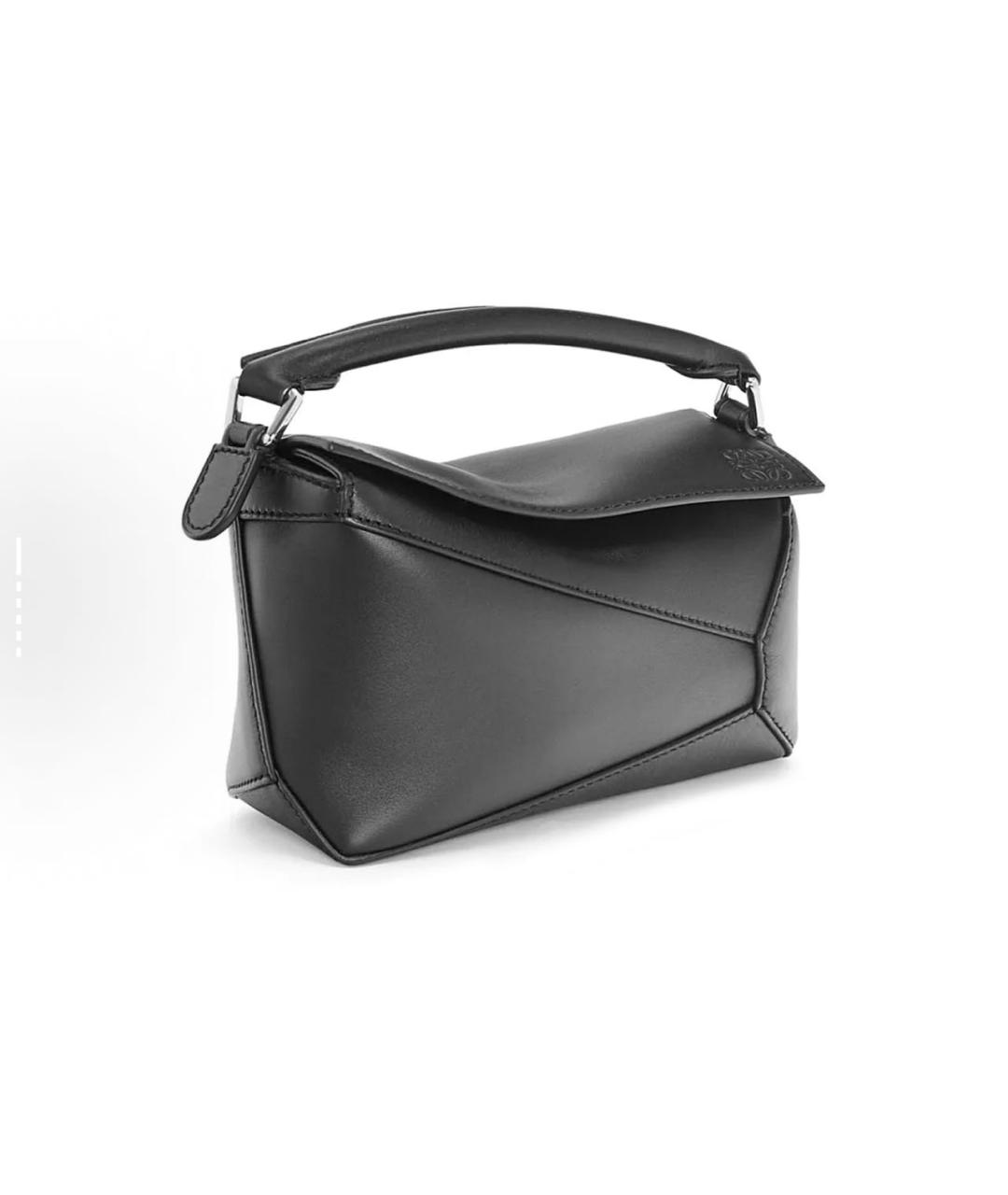 LOEWE Черная кожаная сумка через плечо, фото 3