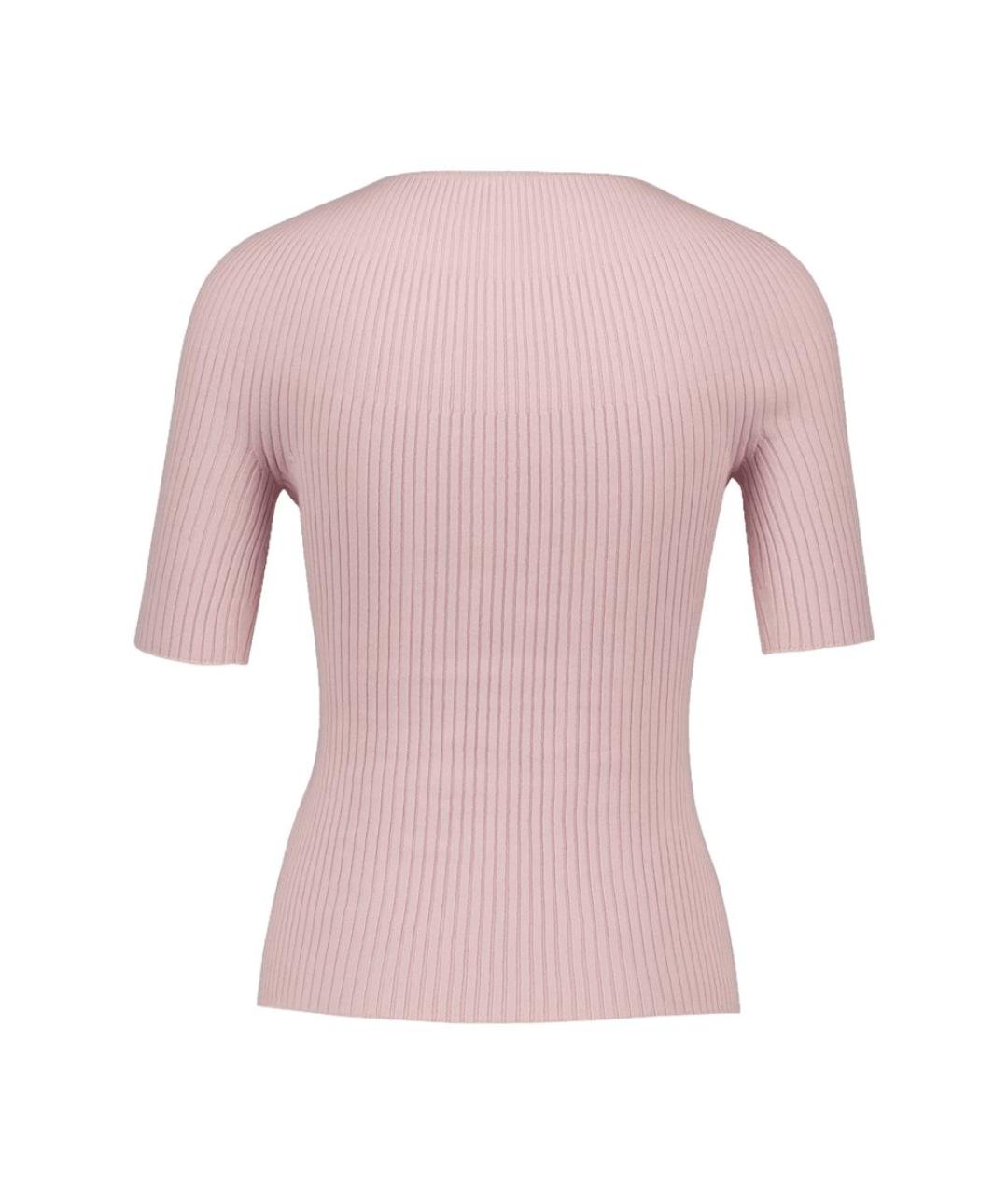 COURREGES Розовая хлопковая футболка, фото 2