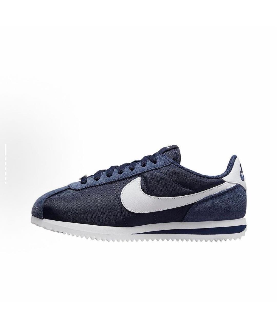 NIKE Темно-синие замшевые низкие кроссовки / кеды, фото 6