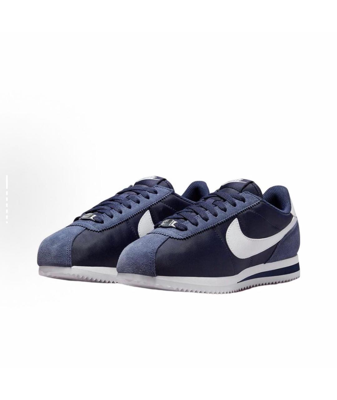 NIKE Темно-синие замшевые низкие кроссовки / кеды, фото 3