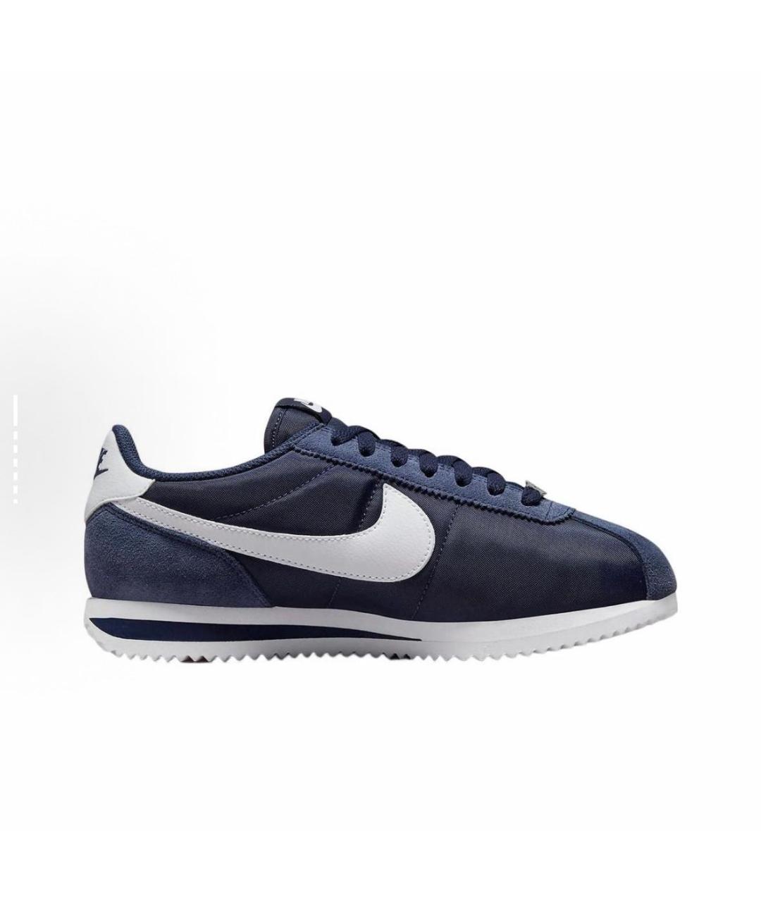 NIKE Темно-синие замшевые низкие кроссовки / кеды, фото 2
