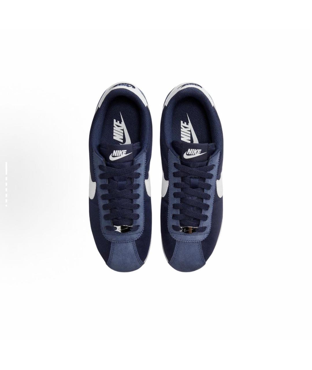 NIKE Темно-синие замшевые низкие кроссовки / кеды, фото 4