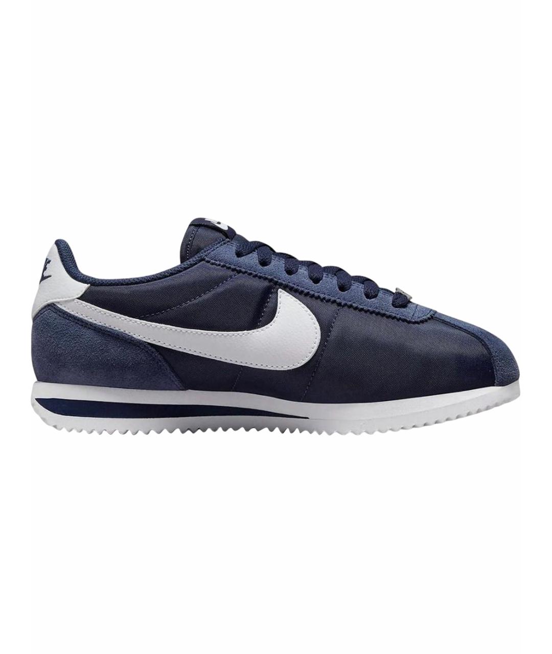 NIKE Темно-синие замшевые низкие кроссовки / кеды, фото 1