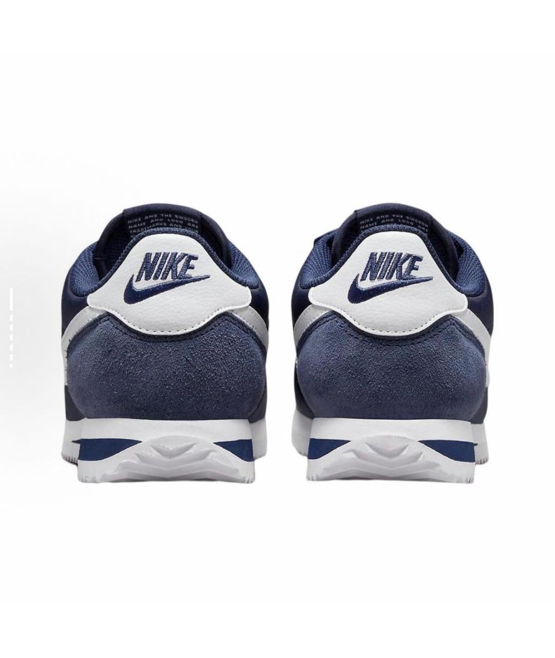 NIKE Темно-синие замшевые низкие кроссовки / кеды, фото 5