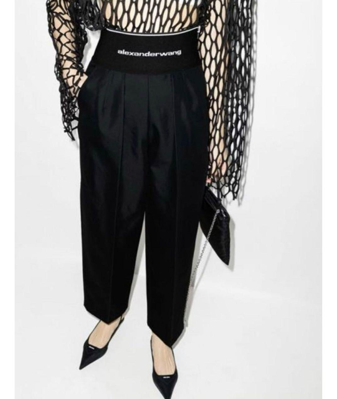 ALEXANDER WANG Черные хлопко-эластановые кюлоты, фото 4