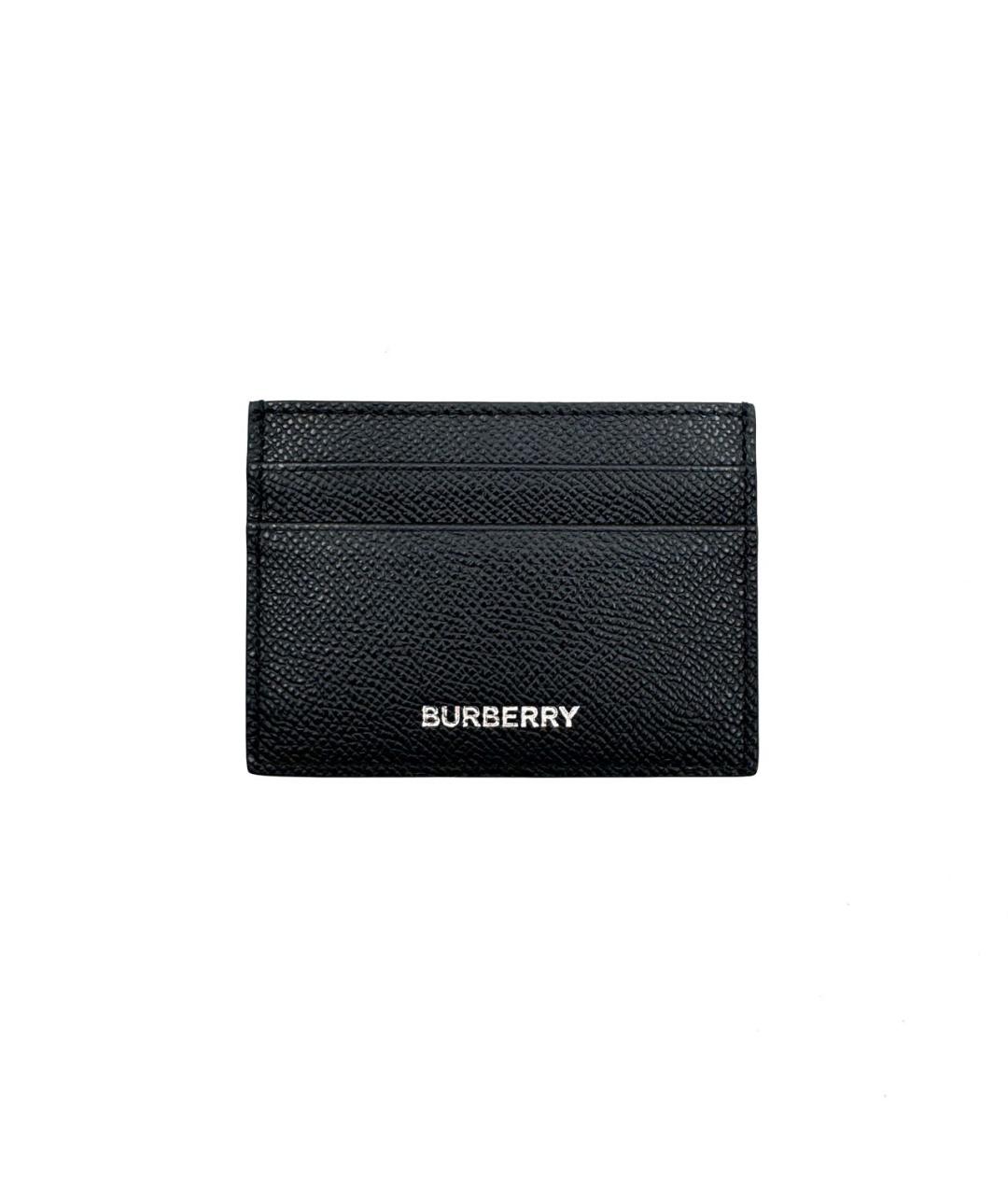 BURBERRY Черный кожаный кардхолдер, фото 3