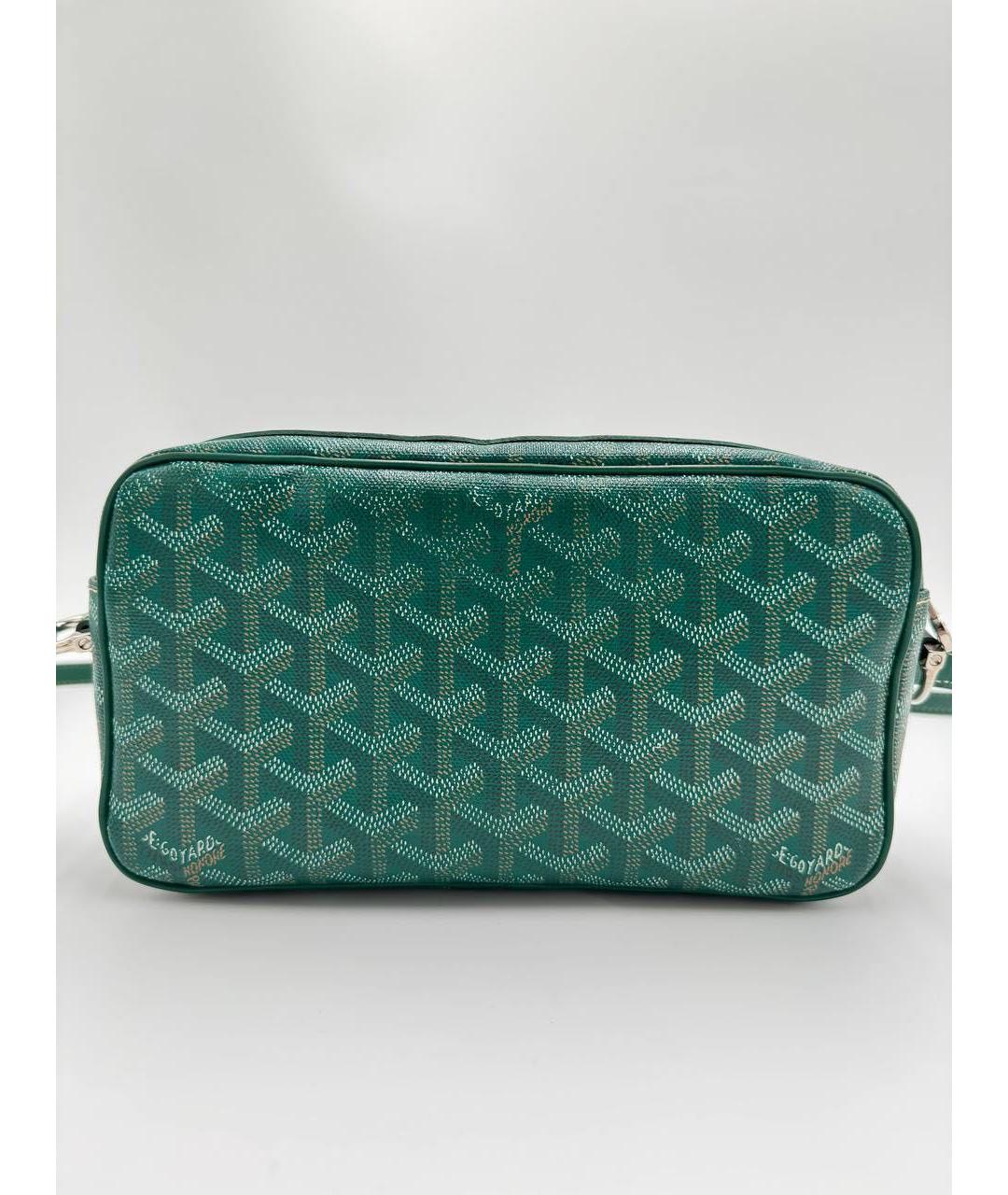 GOYARD Зеленая кожаная сумка на плечо, фото 5