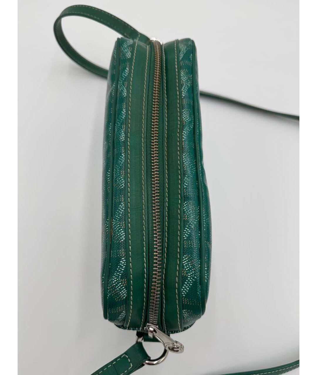 GOYARD Зеленая кожаная сумка на плечо, фото 7