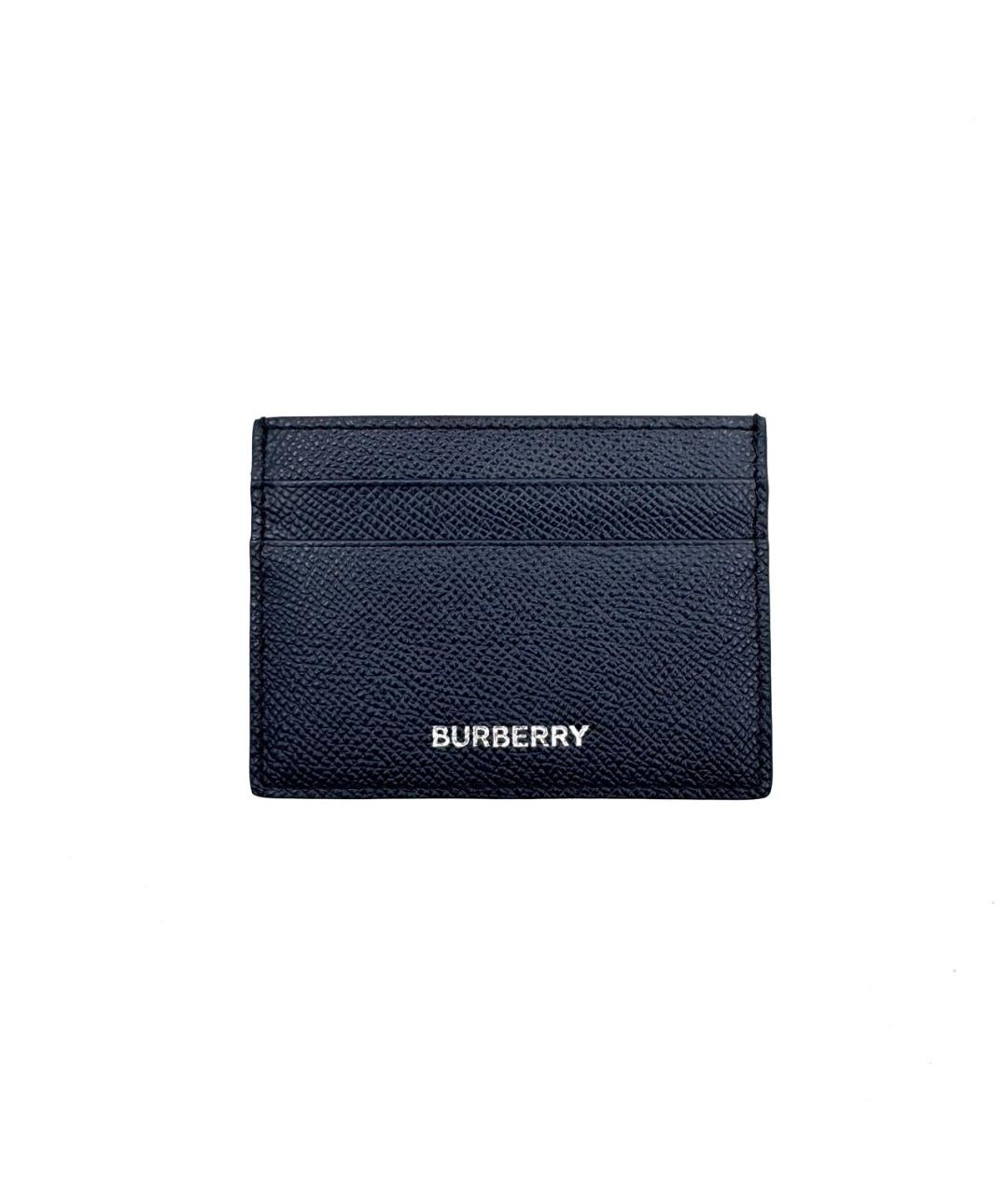BURBERRY Синий кожаный кардхолдер, фото 4