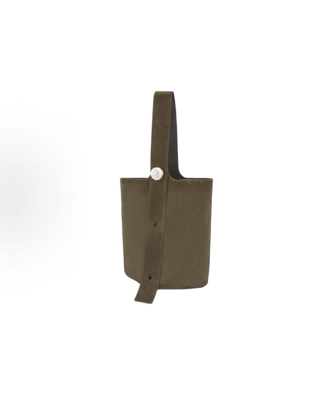 LOEWE Хаки сумка тоут, фото 2