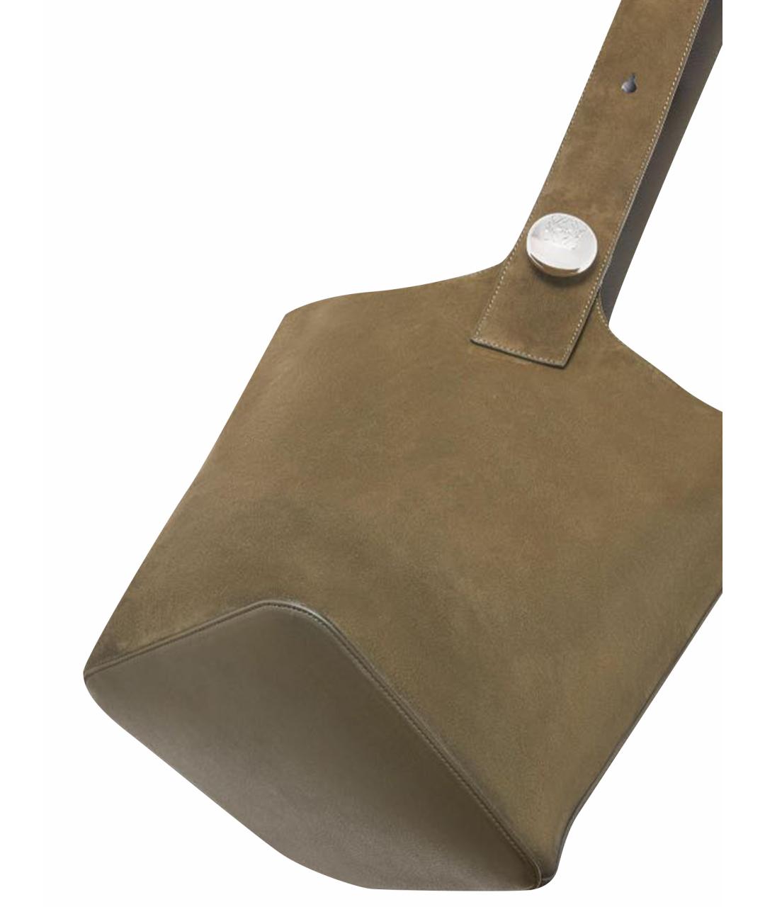 LOEWE Хаки сумка тоут, фото 12