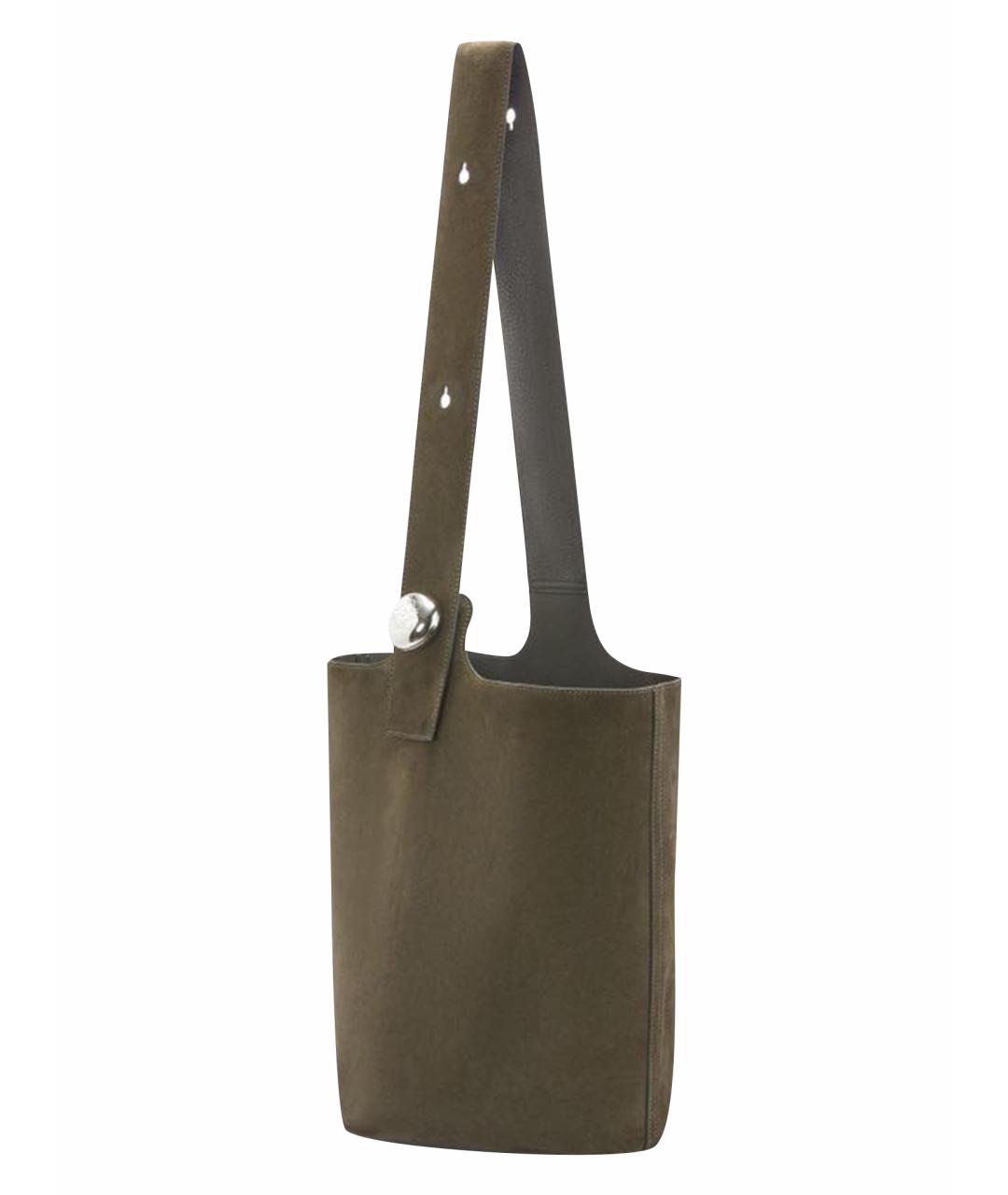 LOEWE Хаки сумка тоут, фото 14