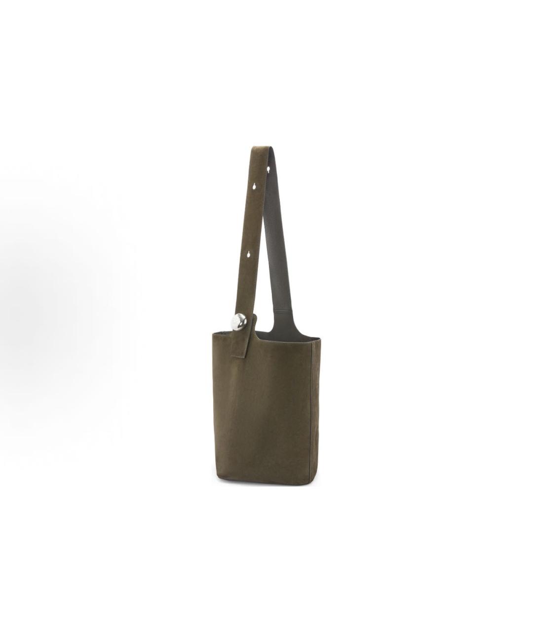 LOEWE Хаки сумка тоут, фото 4