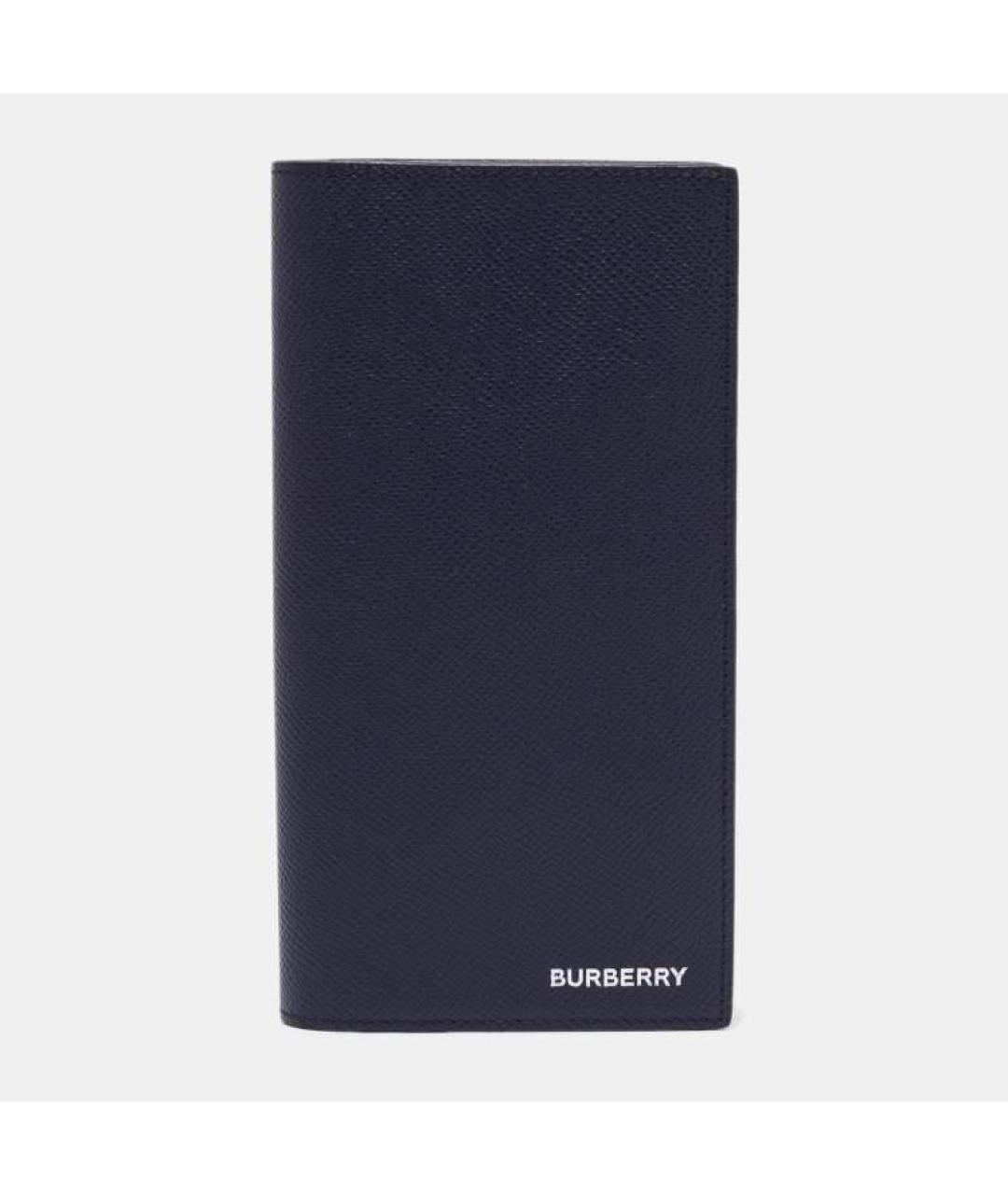 BURBERRY Синий кожаный кошелек, фото 5