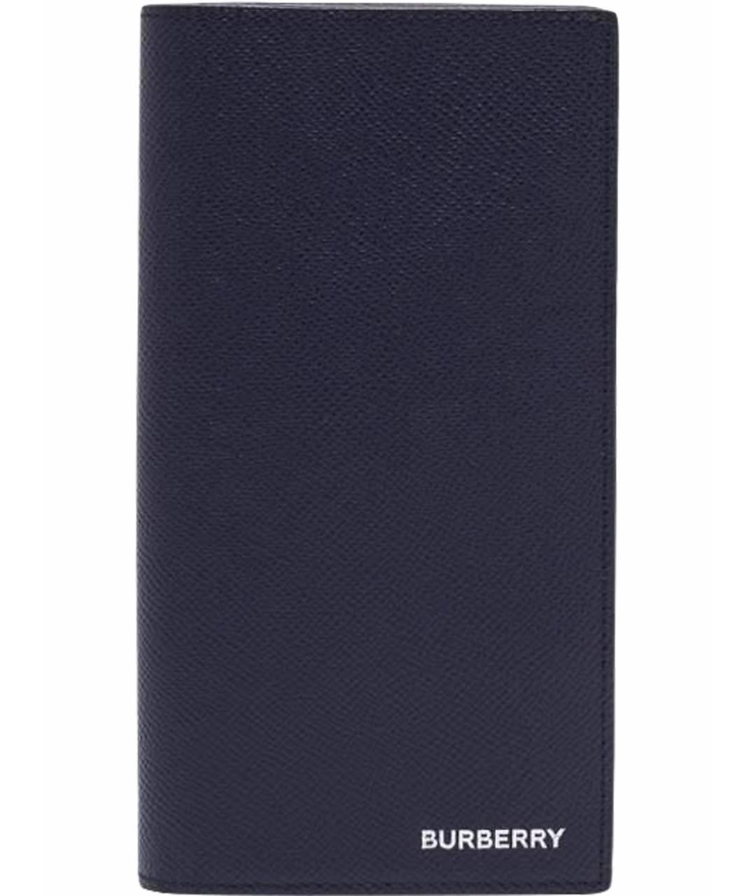 BURBERRY Синий кожаный кошелек, фото 1