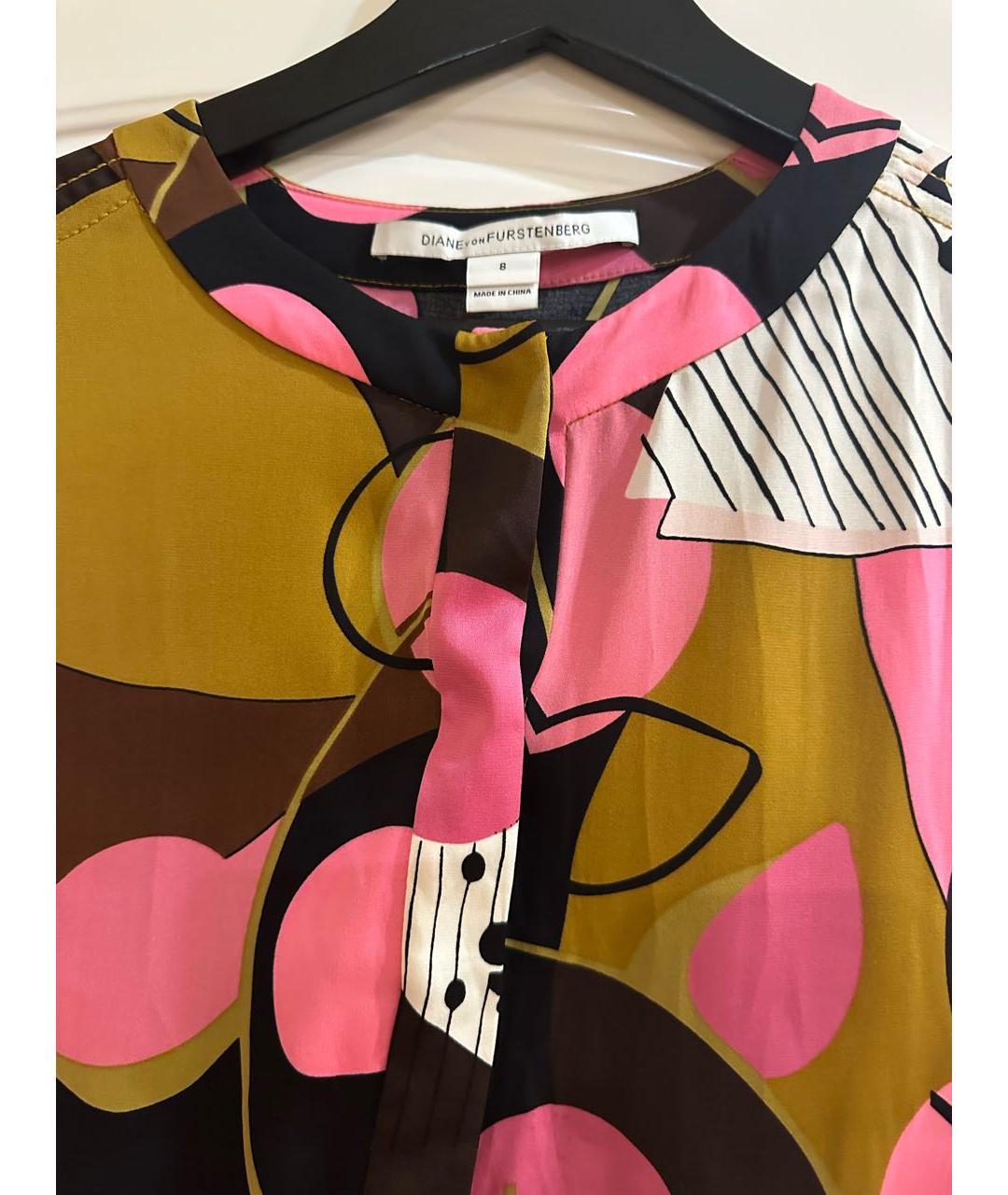 DIANE VON FURSTENBERG Красное вискозное повседневное платье, фото 4