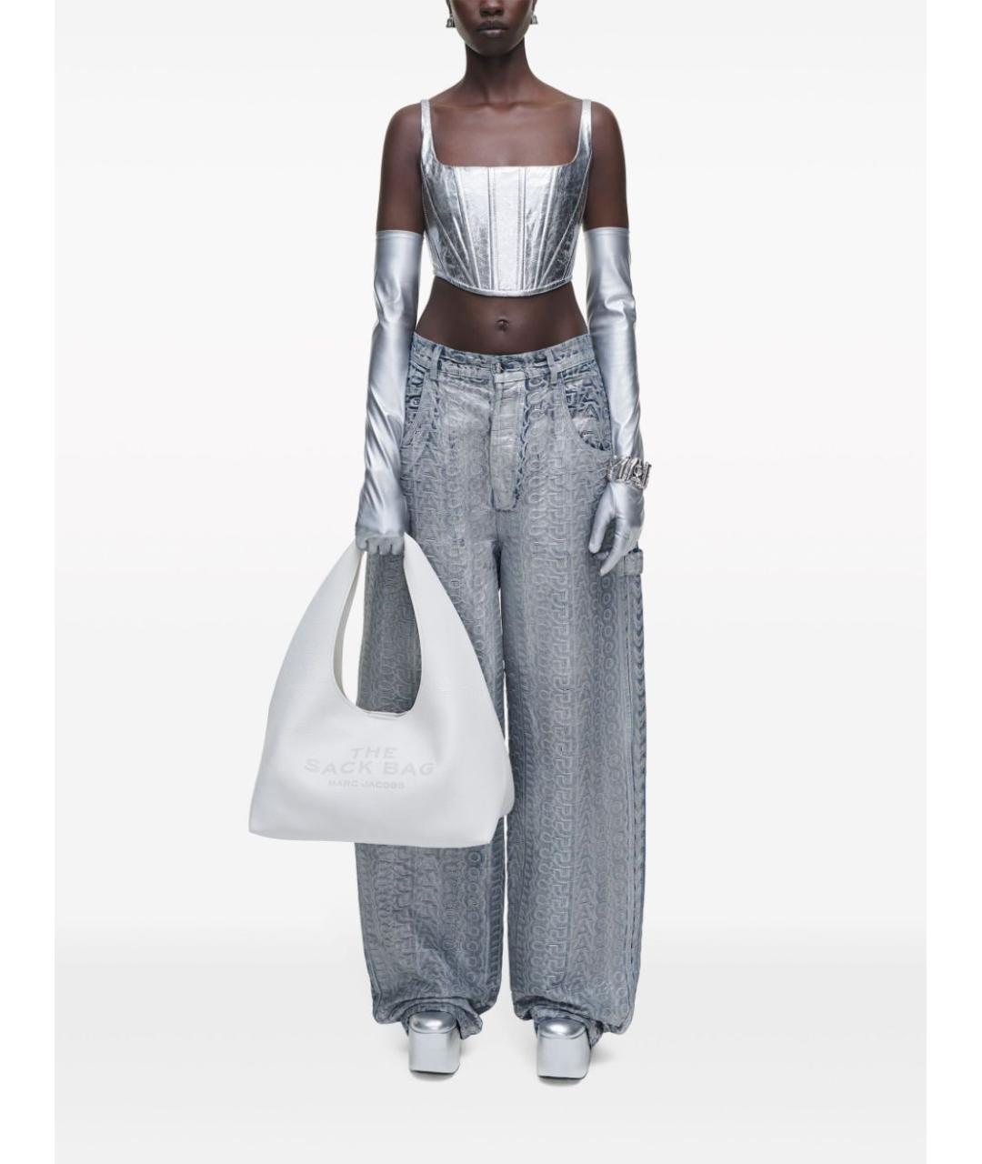 MARC JACOBS Белая кожаная сумка через плечо, фото 3